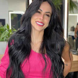 The black stockings of the swimsuit match perfectly, and the white pussy is fucked hard.