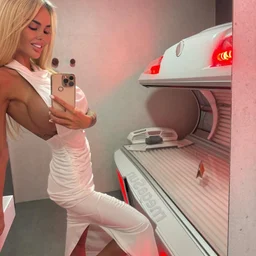 A girl with black stockings, fat ass and big breasts gives a footjob and plays with her brother passionately