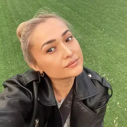 Busty girl gets her period and the bed is covered in blood